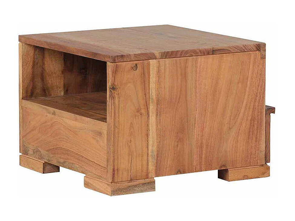 Nachtkonsole aus Akazie Massivholz 40 cm breit