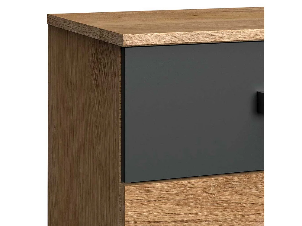 Nachtschränkchen im Industry und Loft Stil drei Schubladen