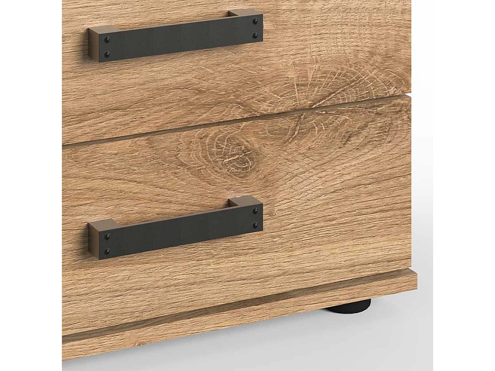 Nachtschränkchen im Industry und Loft Stil drei Schubladen