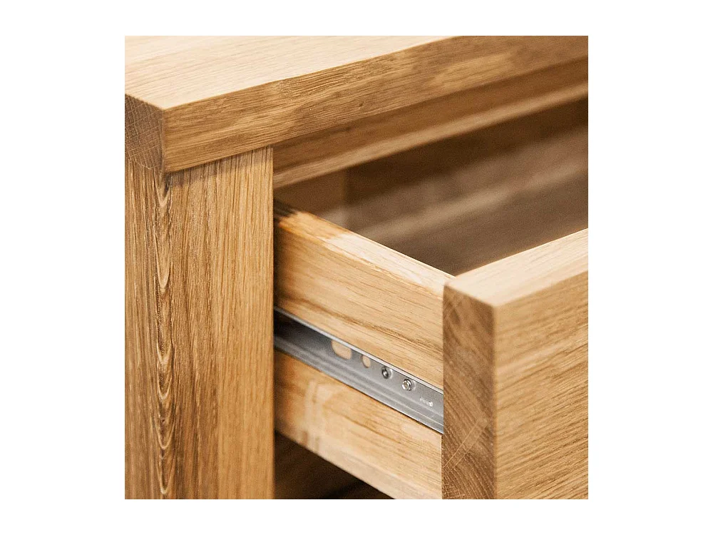 Nachtkonsole aus Wildeiche Massivholz 50 cm