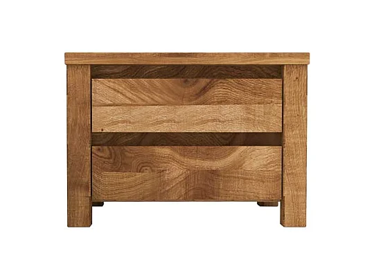 Nachtkonsole aus Wildeiche Massivholz 50 cm