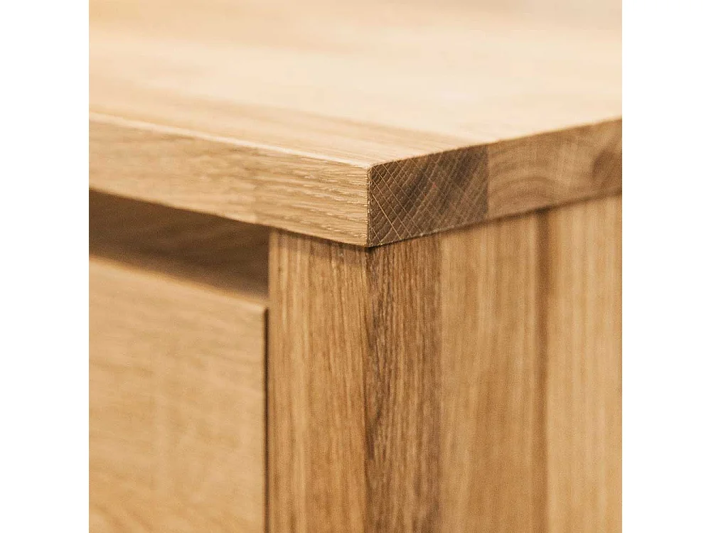 Nachtkonsole aus Wildeiche Massivholz 50 cm