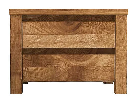 Nachtkonsole aus Wildeiche Massivholz 50 cm