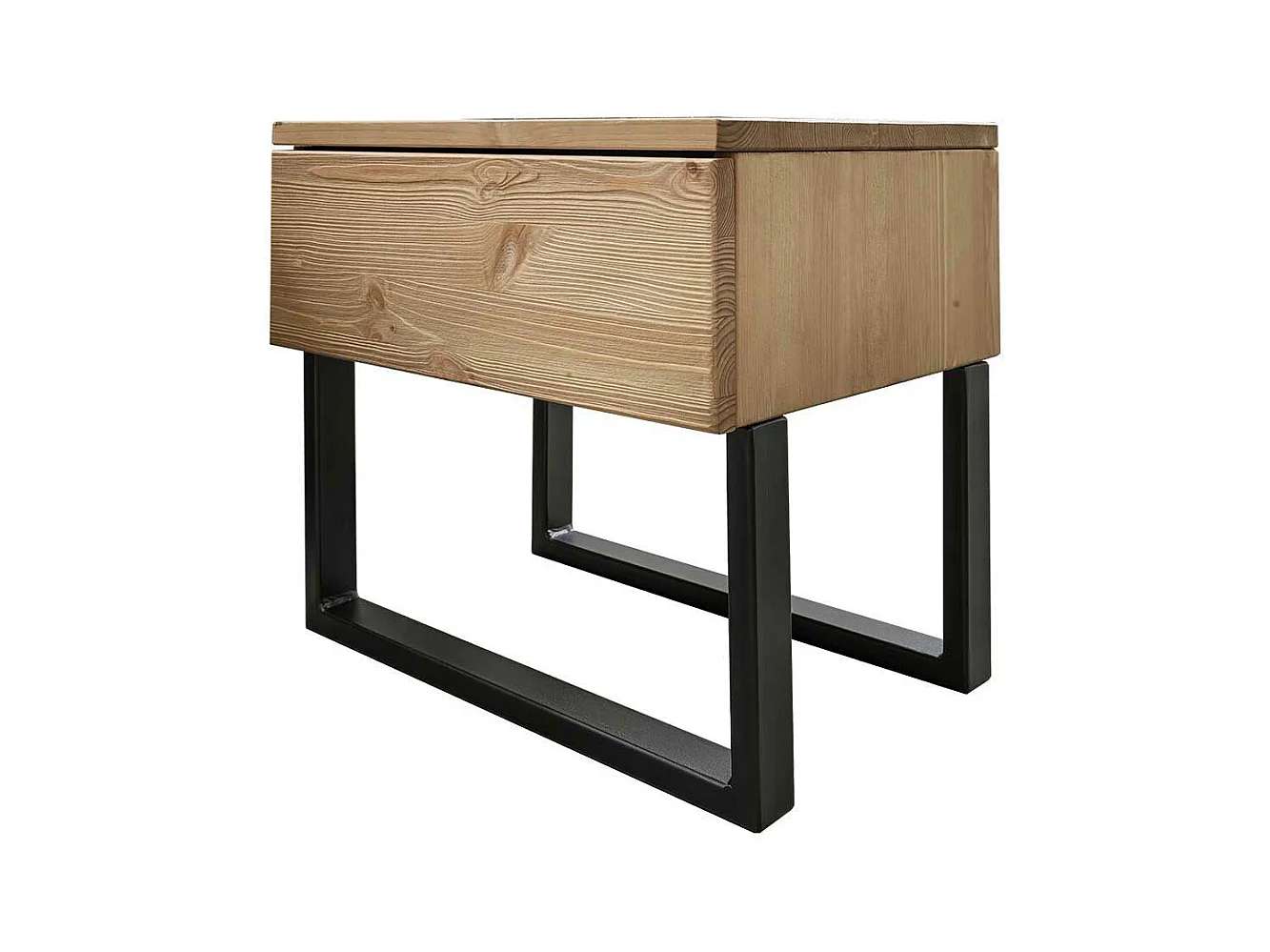 Nachttisch Kommode im Industry und Loft Stil Bügelgestell