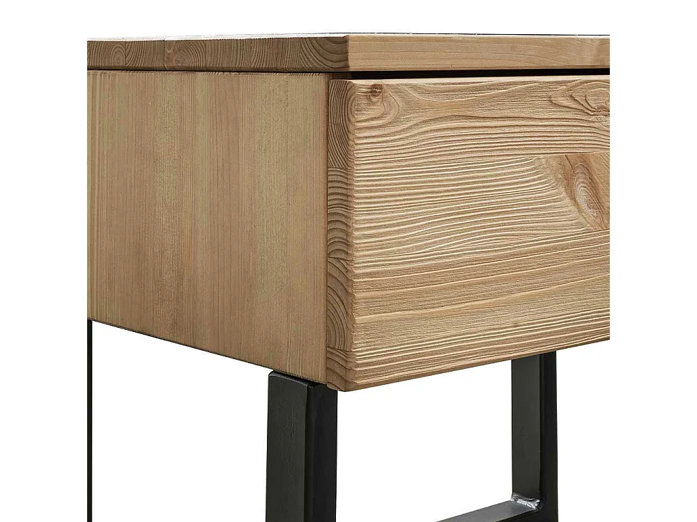 Nachttisch Kommode im Industry und Loft Stil Bügelgestell