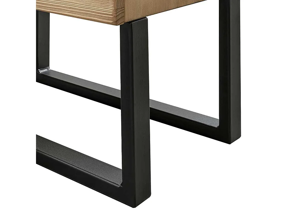 Nachttisch Kommode im Industry und Loft Stil Bügelgestell