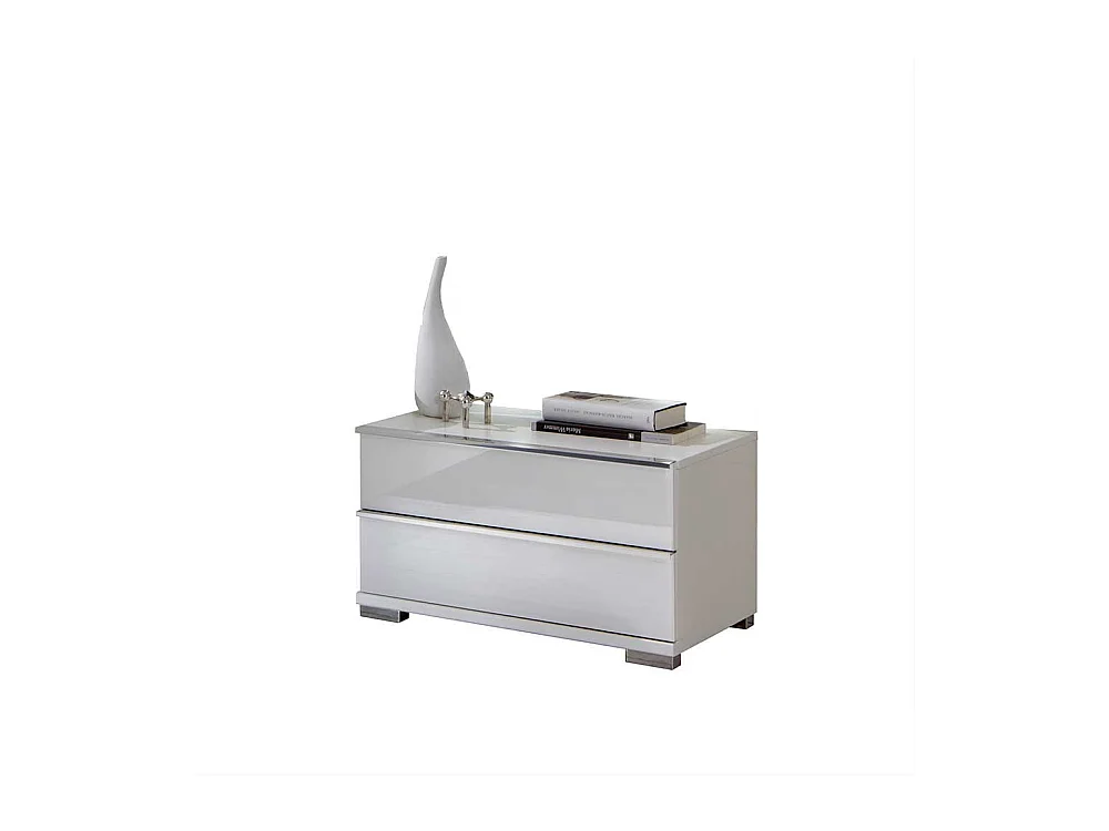 Nachtkommode in Weiß 60 cm