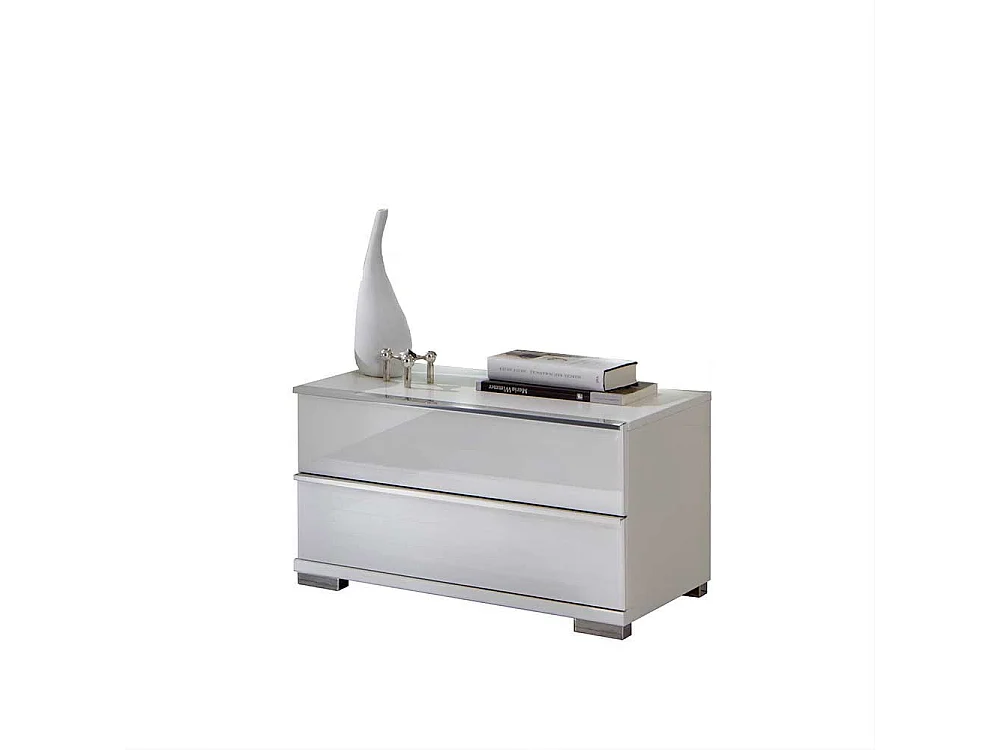 Nachtkommode in Weiß 60 cm