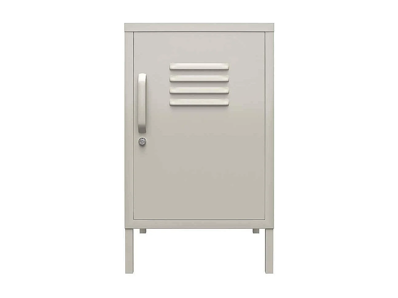 Nachtkommode mit Metalltür abschließbar