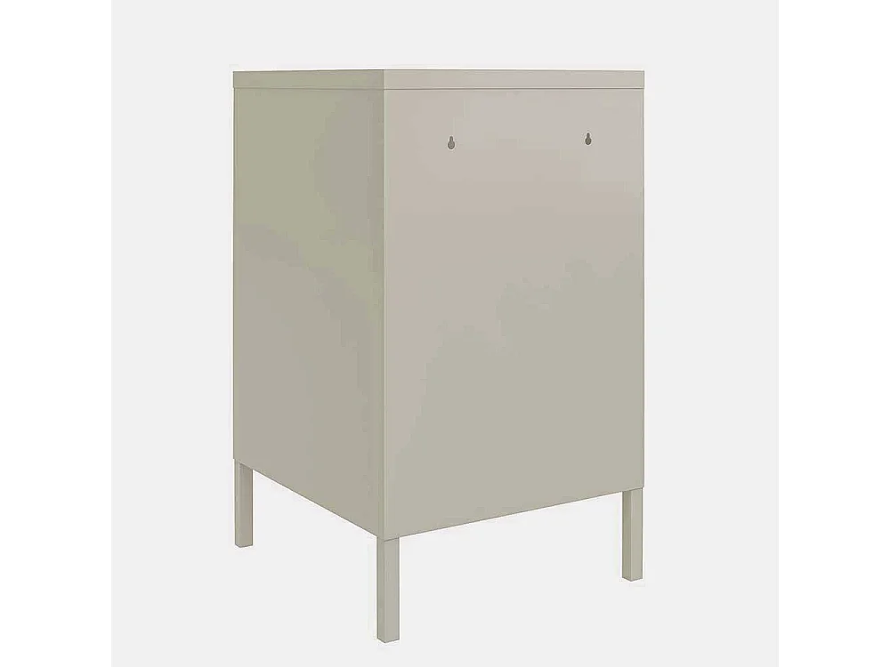 Nachtkommode mit Metalltür abschließbar