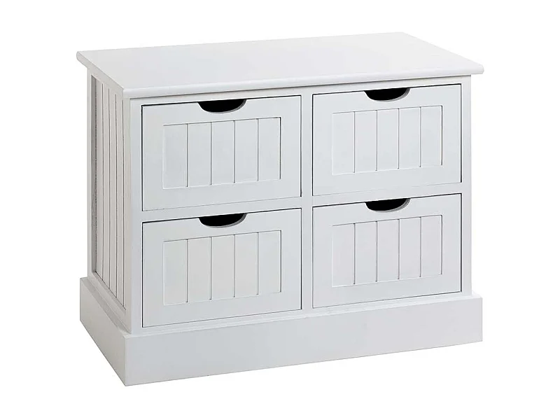 Landhaus Kommode aus Massivholz vier Schubladen