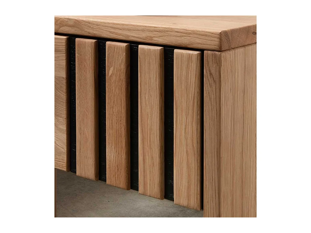 Nachttisch Kommode massiv aus Wildeiche Massivholz einer Schublade