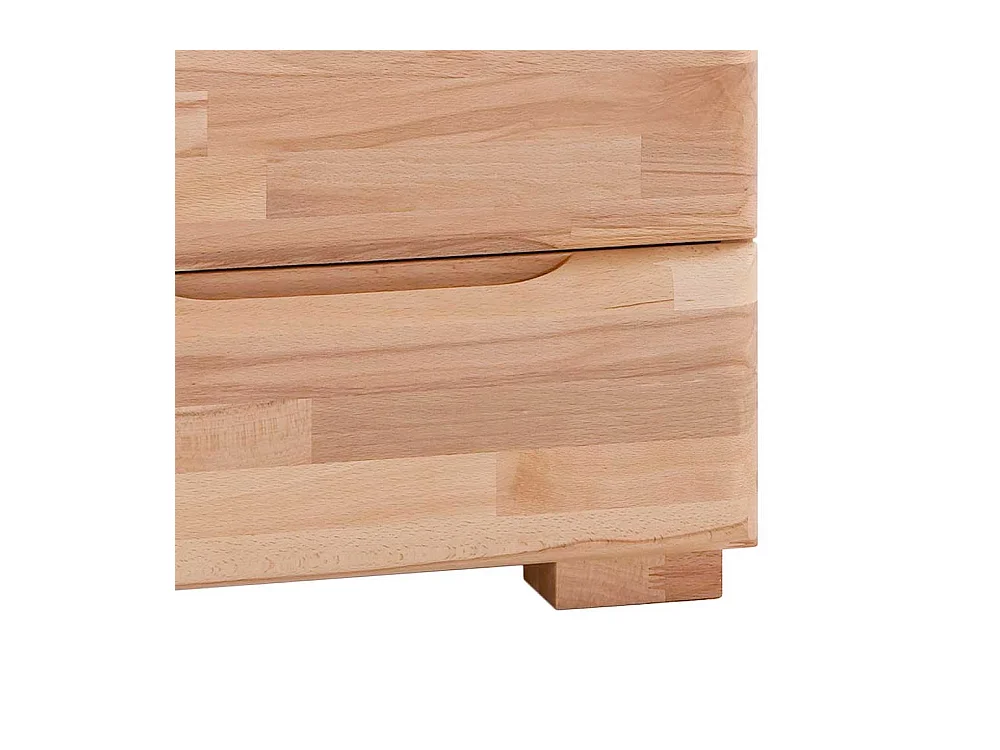 Nachtkonsole mit 2 Schubladen Kernbuche Massivholz