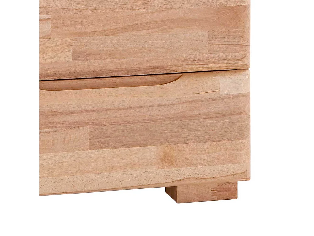 Nachtkonsole mit 2 Schubladen Kernbuche Massivholz