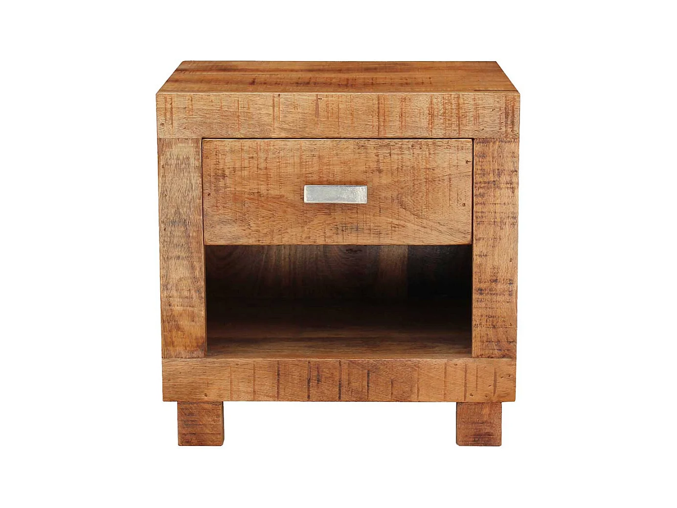 Nachtschrank aus Akazie Massivholz 40 cm breit