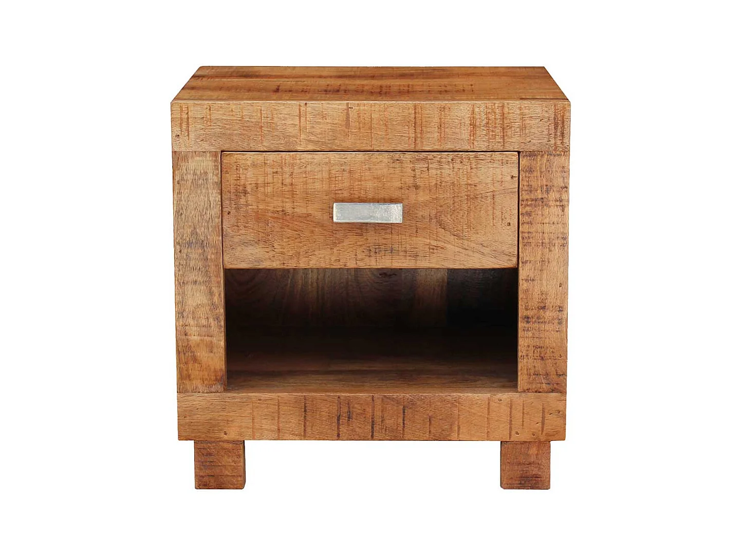 Nachtschrank aus Akazie Massivholz 40 cm breit