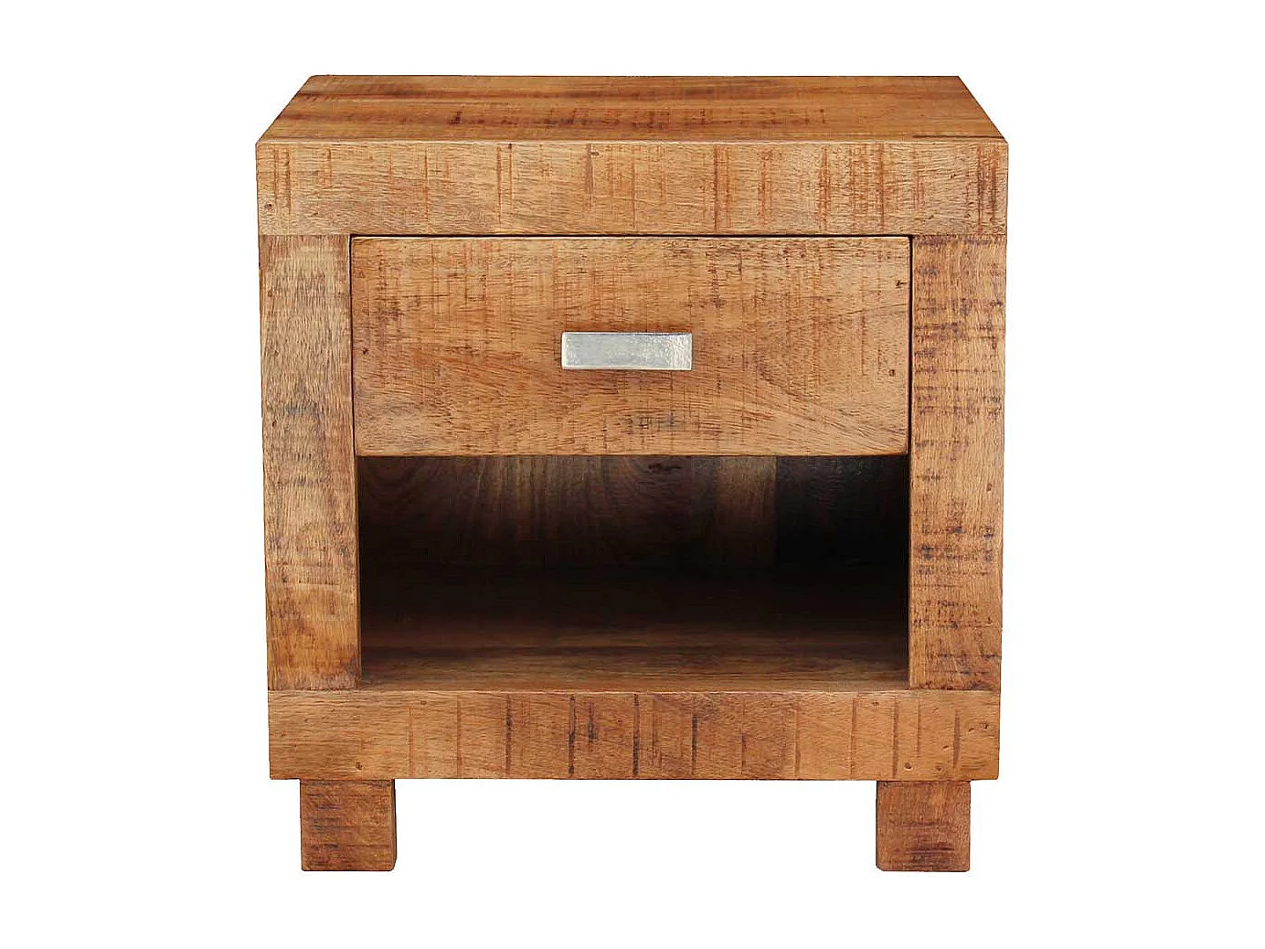 Nachtschrank aus Akazie Massivholz 40 cm breit