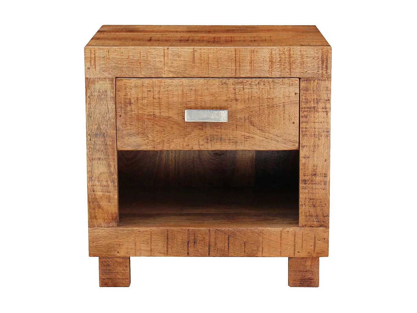 Nachtschrank aus Akazie Massivholz 40 cm breit