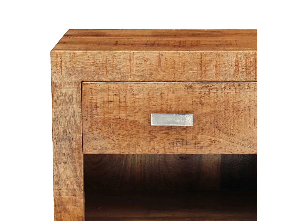 Nachtschrank aus Akazie Massivholz 40 cm breit