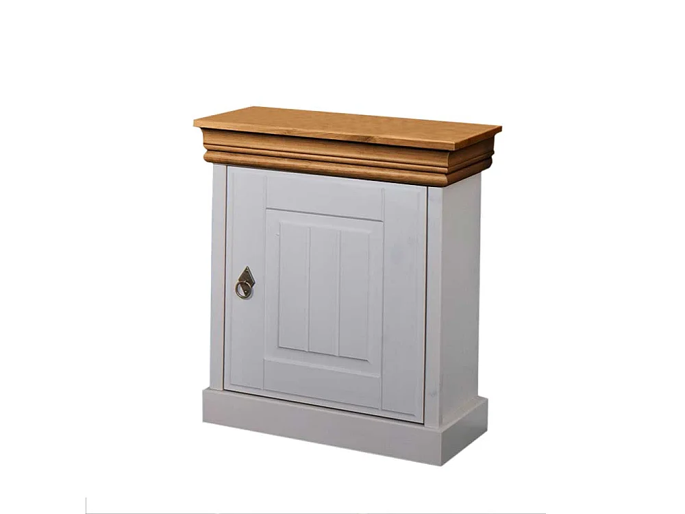 Nachschrank in Weiß Honigfarben