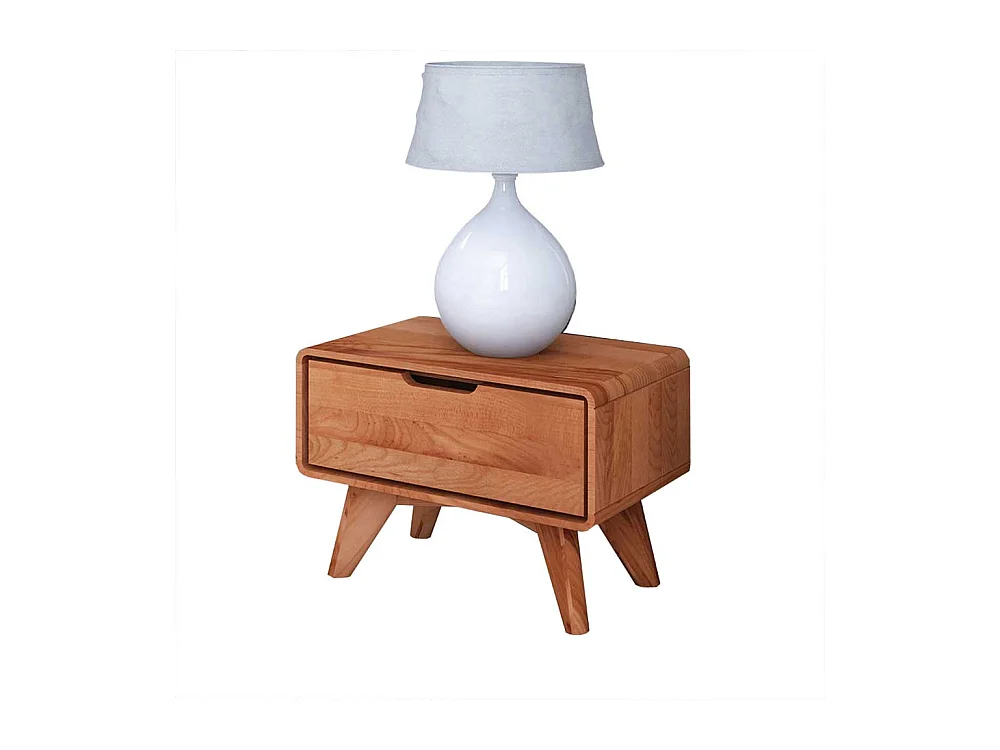 Nachttisch aus Kernbuche Massivholz einer Schublade