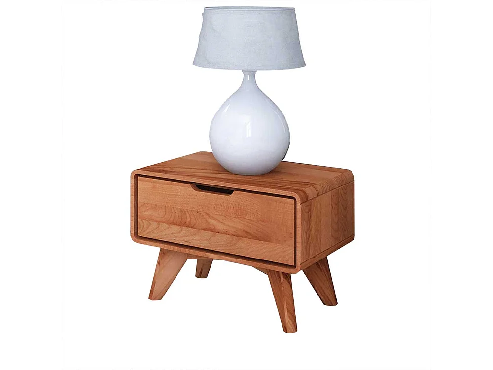 Nachttisch aus Kernbuche Massivholz einer Schublade