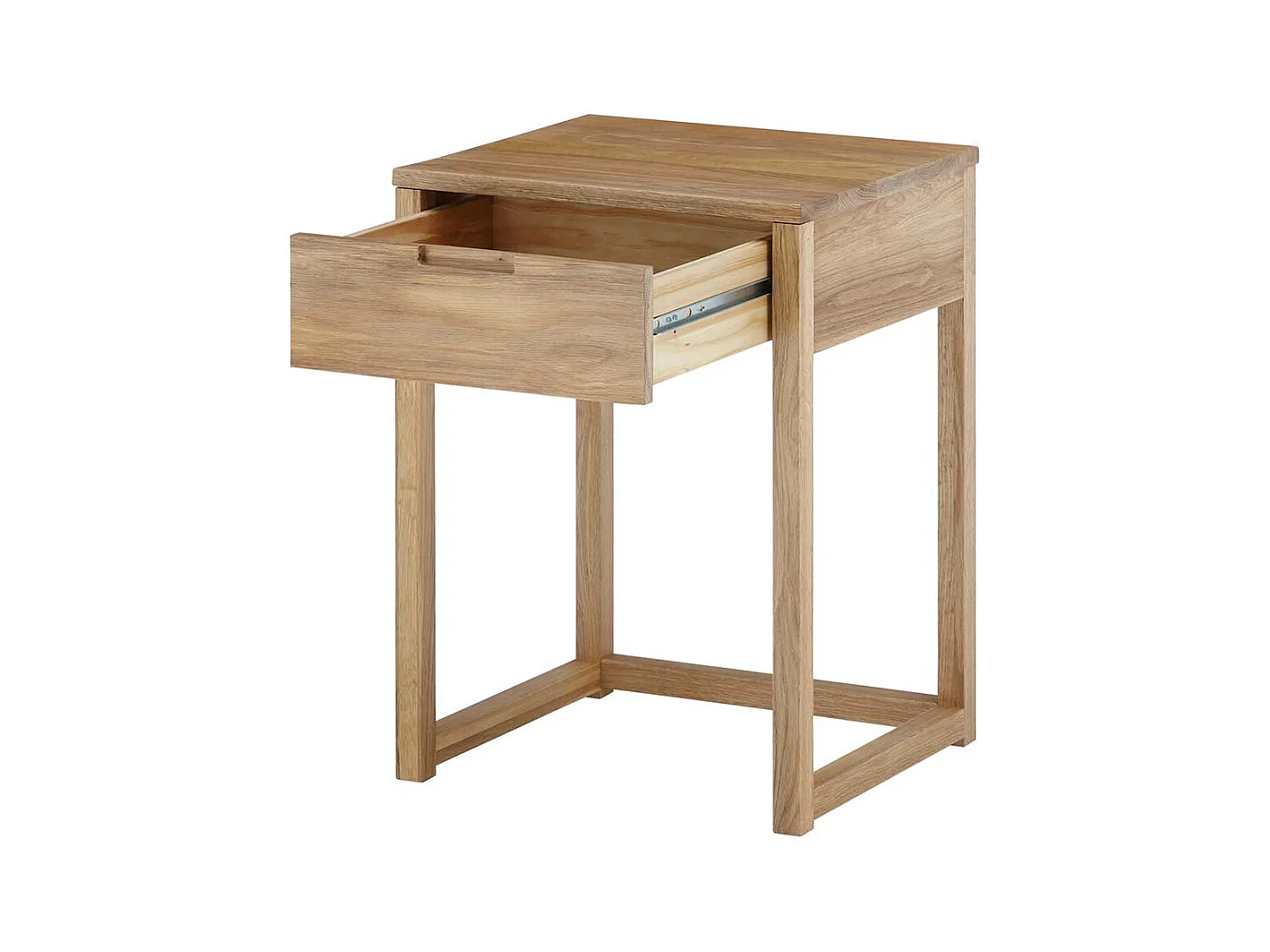 Nachtschränkchen aus Eiche Massivholz 60 cm hoch 45 cm breit