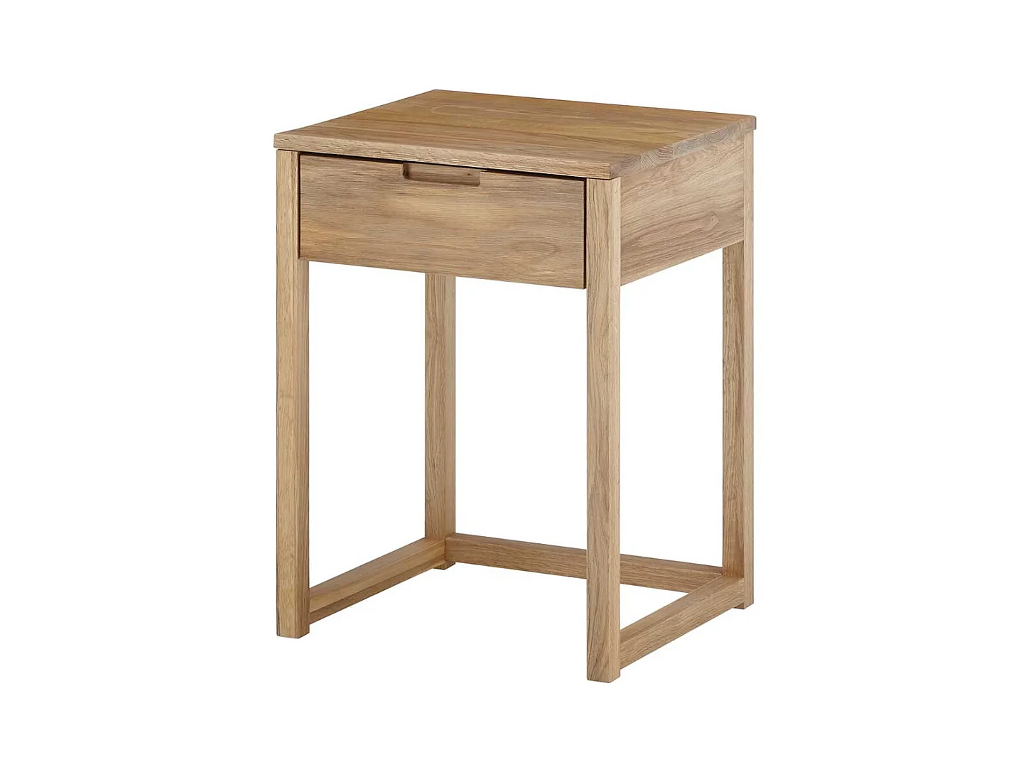 Nachtschränkchen aus Eiche Massivholz 60 cm hoch 45 cm breit