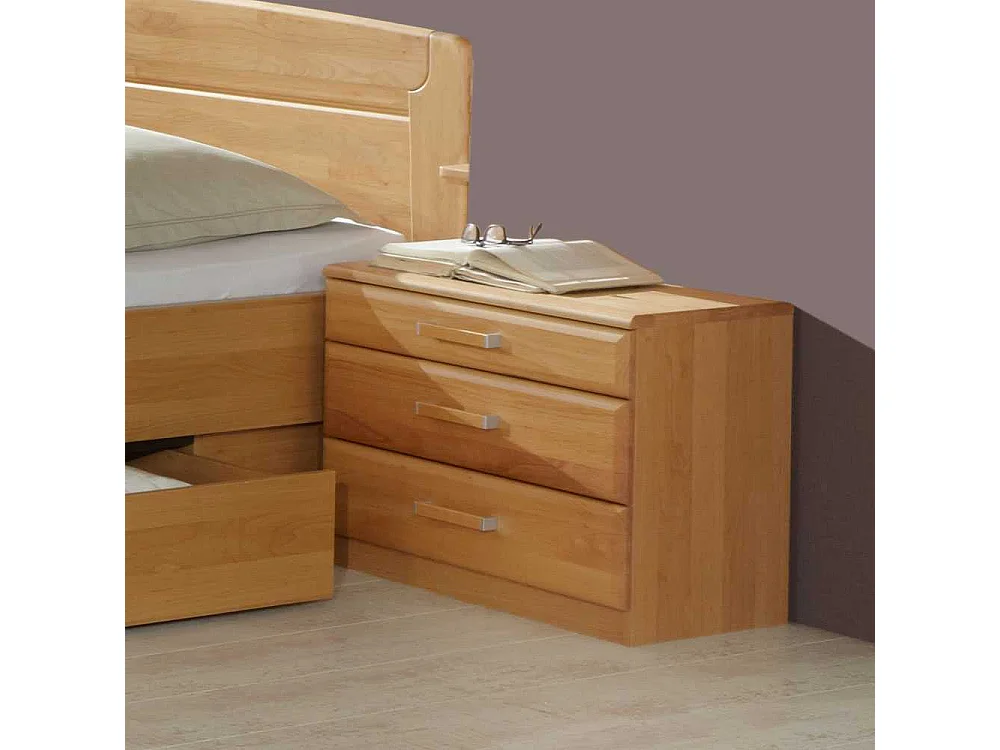 Nachttischkommode aus Erle Massivholz 60 cm breit