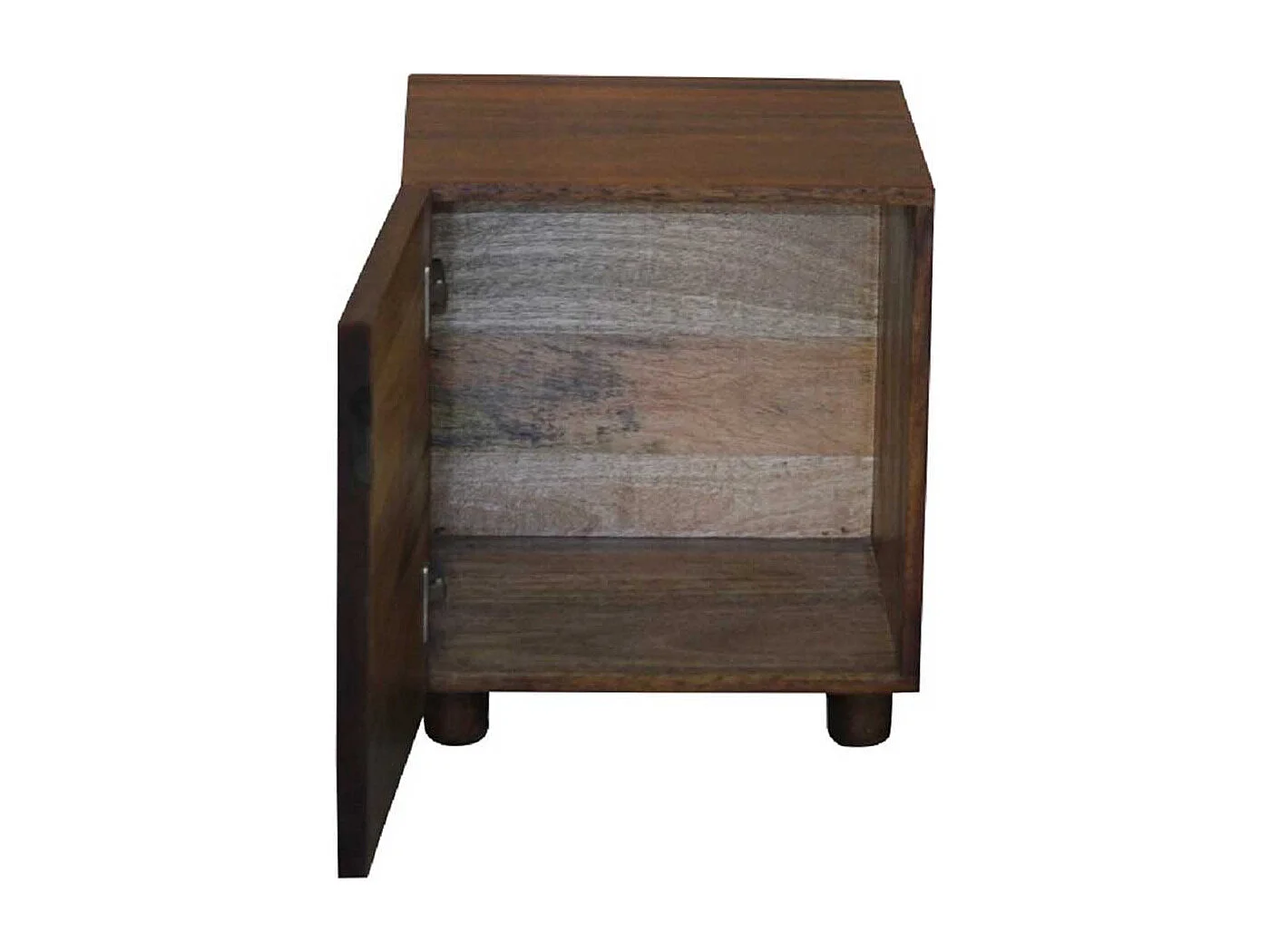 Nachtschrank aus Mangobaum Massivholz Vintage Style