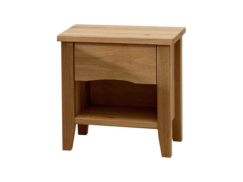 Nachttisch Nachtkästchen mit einer Schublade aus Wildeiche Massivholz