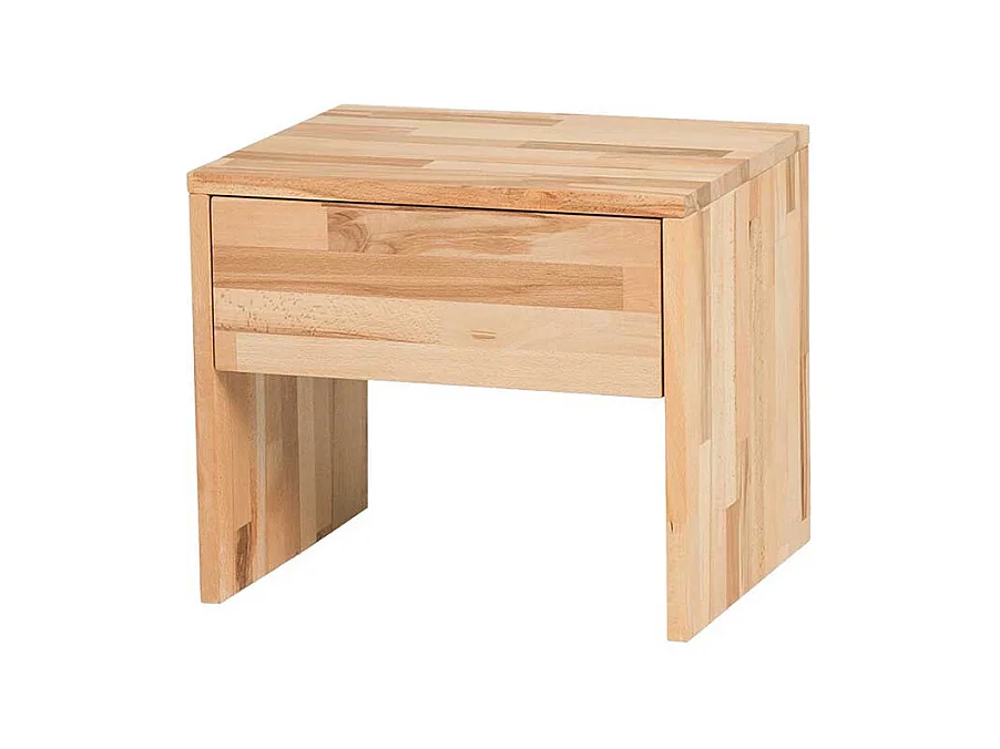 Nachtkonsole aus Kernbuche massiv geölt Schublade