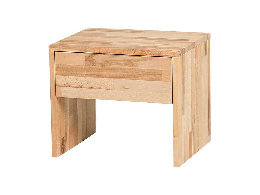 Nachtkonsole aus Kernbuche massiv geölt Schublade