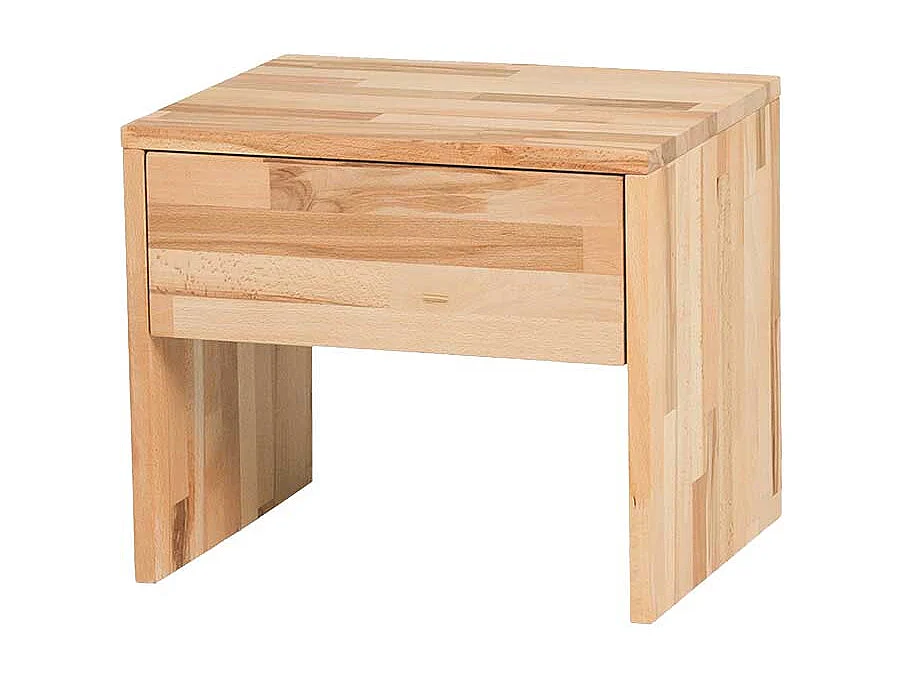 Nachtkonsole aus Kernbuche massiv geölt Schublade