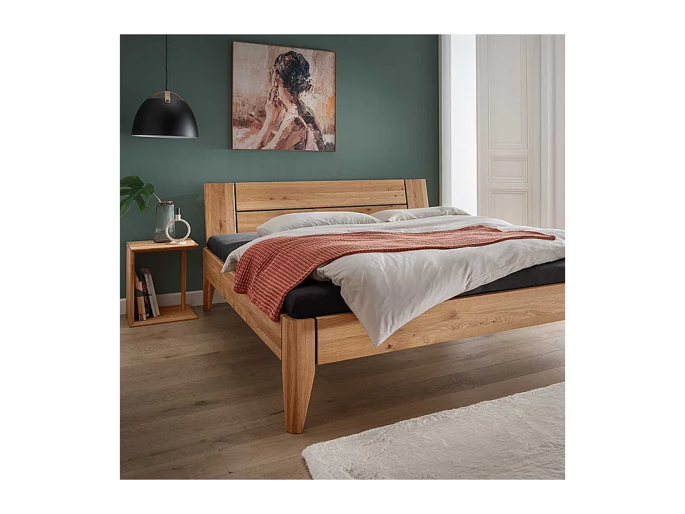 Beistelltisch Nachttisch aus Wildeiche Massivholz 48 cm hoch