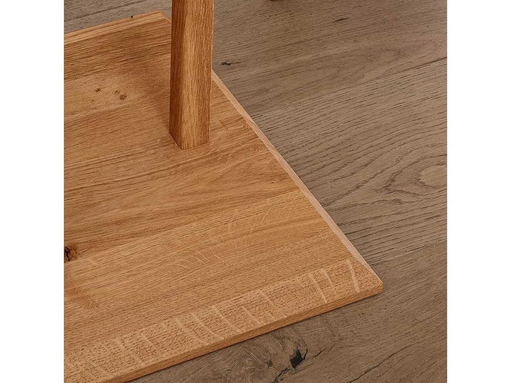 Beistelltisch Nachttisch aus Wildeiche Massivholz 48 cm hoch