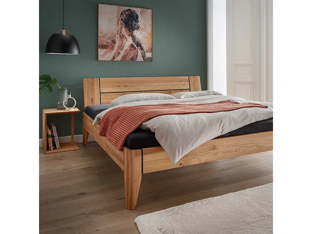 Beistelltisch Nachttisch aus Wildeiche Massivholz 48 cm hoch