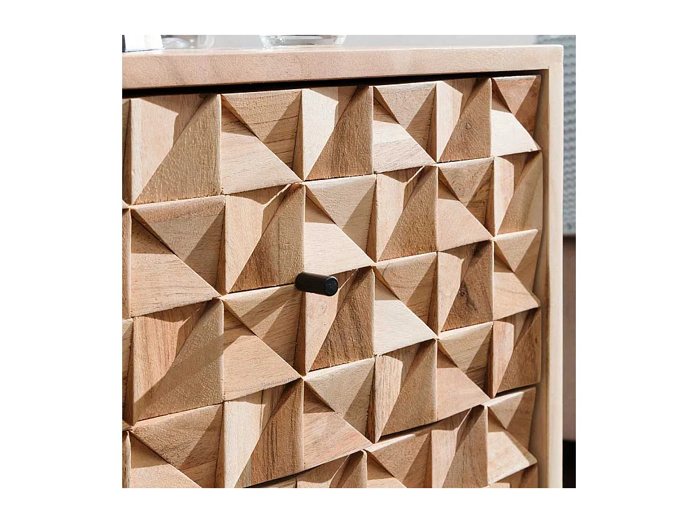 Nachttisch Kommode aus Akazie Massivholz handgearbeitet