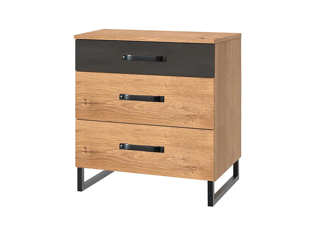 Schlafzimmerkomode im Industry und Loft Stil Bügelgestell