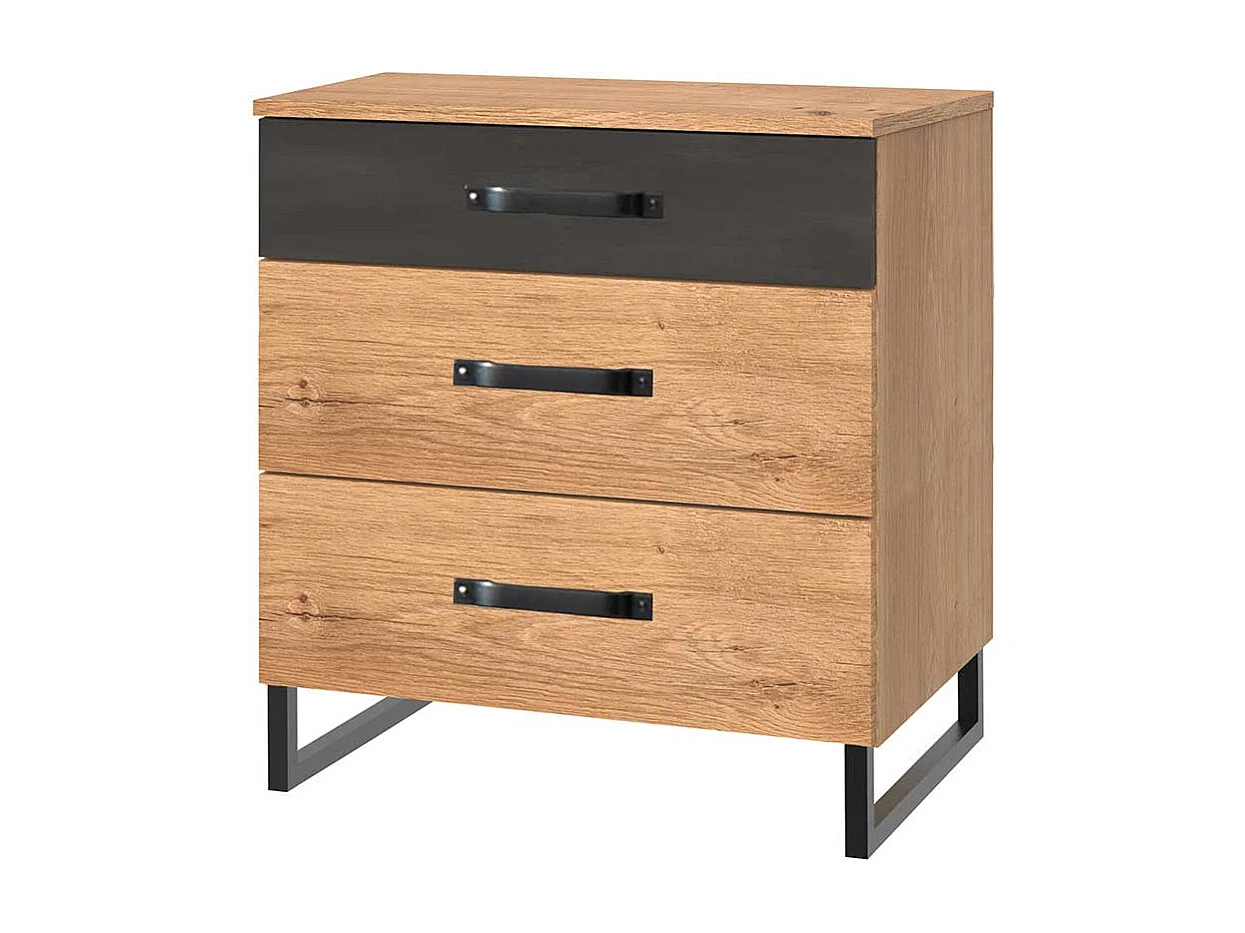 Schlafzimmerkomode im Industry und Loft Stil Bügelgestell