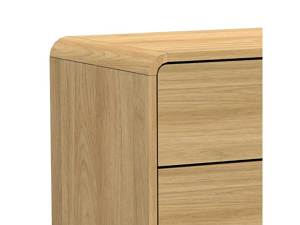 Bettkommode in Eichefarben Skandi Design