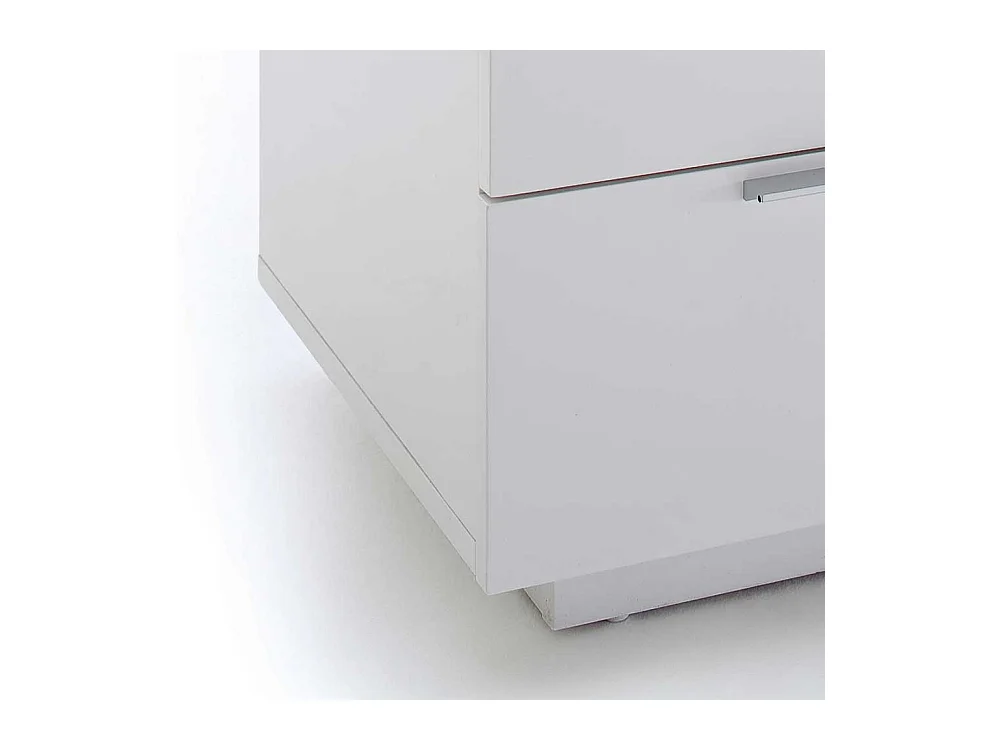 Nachtschrank in Weiß 3 Schubladen