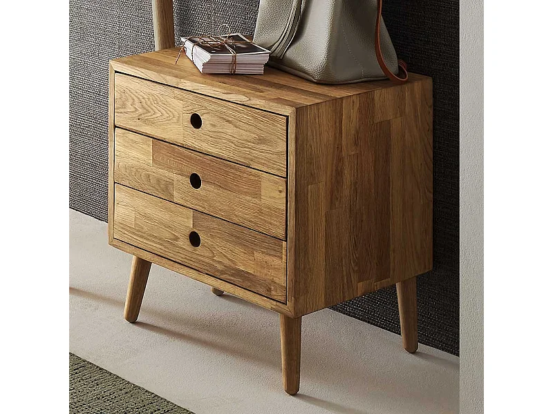 Flur Kommode aus Eiche Massivholz geölt drei Schubladen