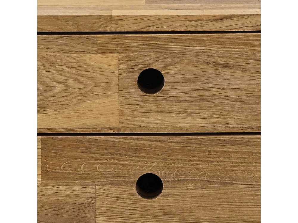 Flur Kommode aus Eiche Massivholz geölt drei Schubladen