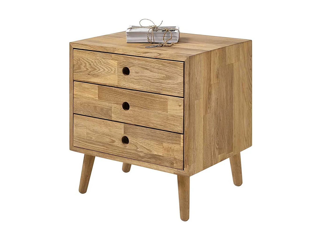 Flur Kommode aus Eiche Massivholz geölt drei Schubladen