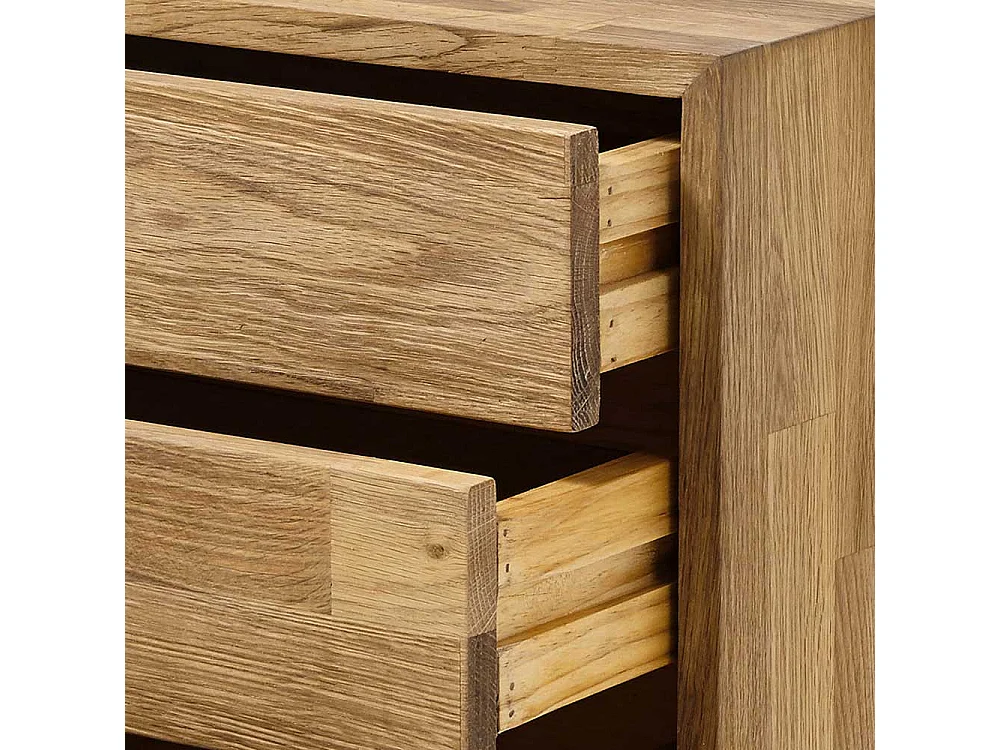 Flur Kommode aus Eiche Massivholz geölt drei Schubladen