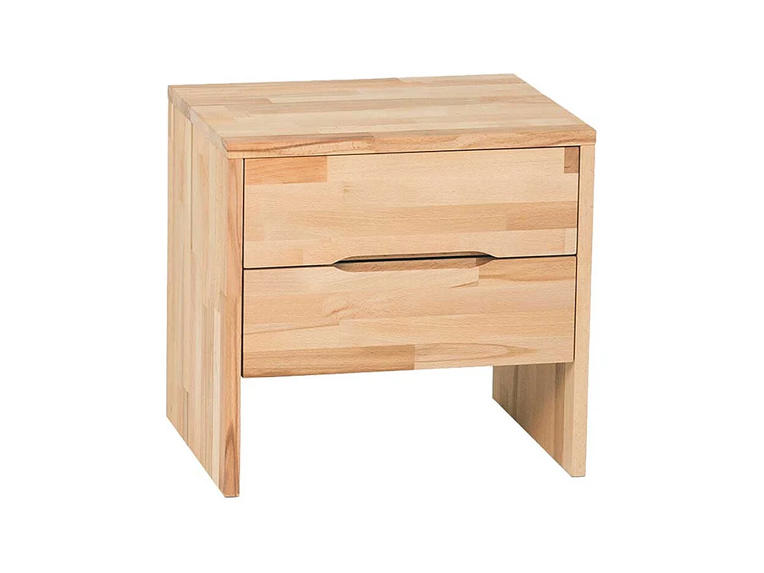 Massiv Nachtkonsole aus Kernbuche geölt 2 Schubladen