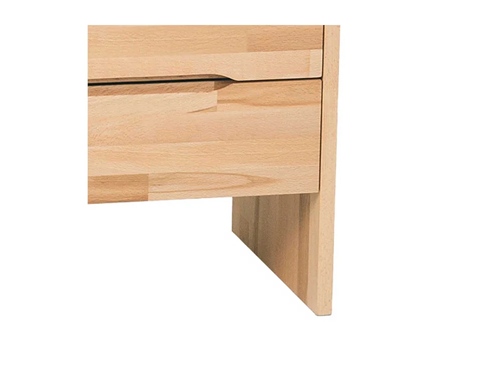 Massiv Nachtkonsole aus Kernbuche geölt 2 Schubladen