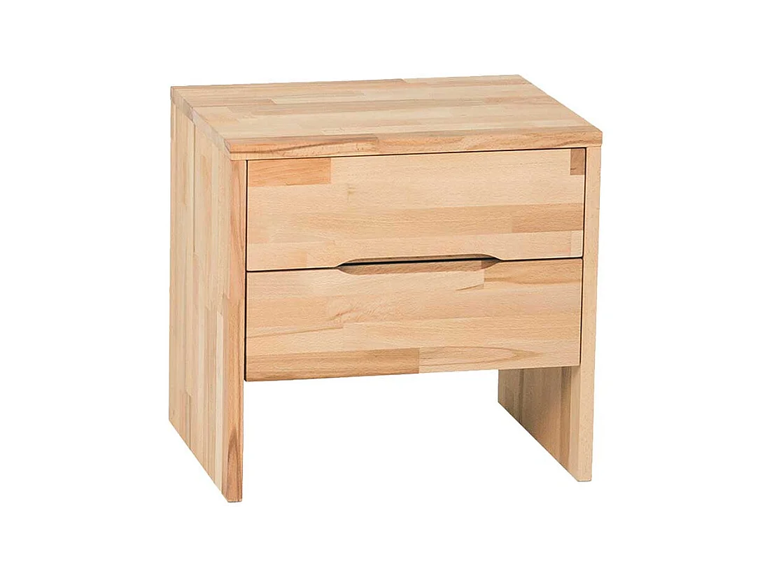 Massiv Nachtkonsole aus Kernbuche geölt 2 Schubladen