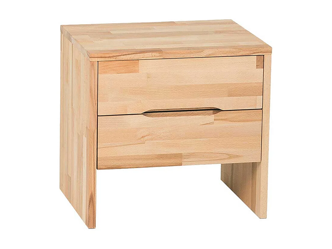 Massiv Nachtkonsole aus Kernbuche geölt 2 Schubladen